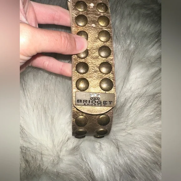 Bridget Shuster Studded Peace Sign Belt - Picture 3 of 6